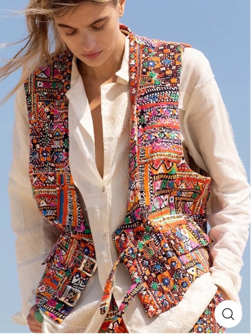 Alix of Bohemia Oversized Bohemian Vest